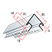 Планка "наружный угол" К-12 - "Орех" - 3,00м